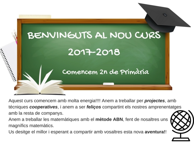 BENVINGUTS AL NOU CURS 2017-2018